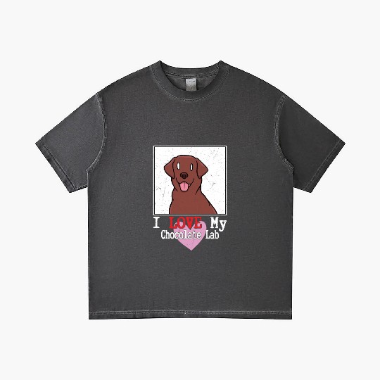 I Love My Chocolate Lab Owner Labrador Retriever Gradient T Shirts