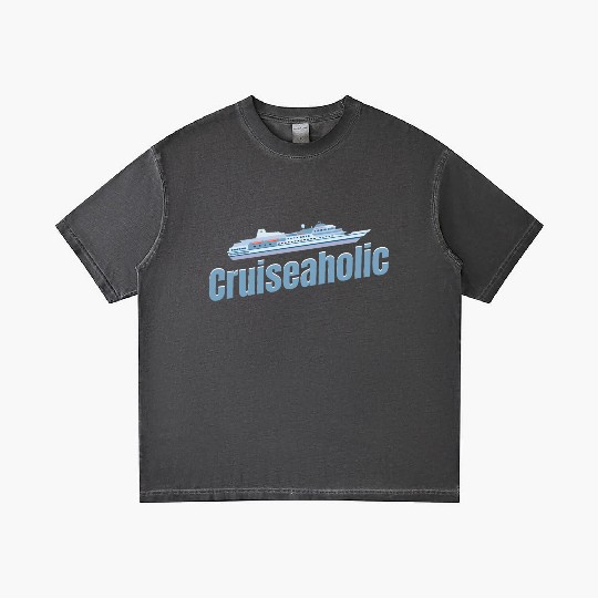 Cruiseaholic Cruise Ship Lover Cruising Sailing Gradient T Shirts