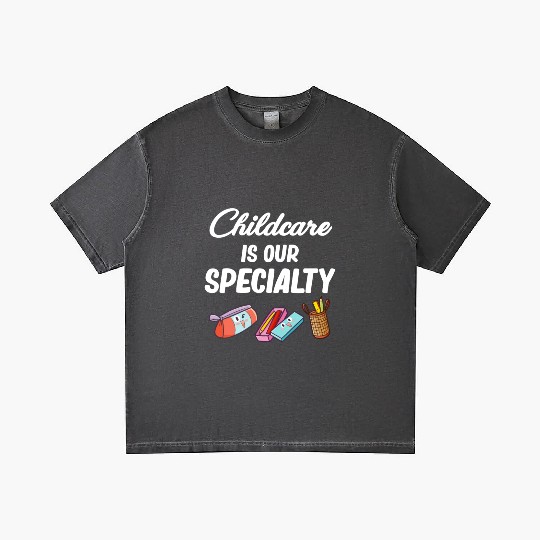 Childcare is our Speciality Daycare Teacher Gradient T Shirts