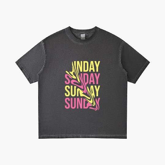 Holiday Sunday Gradient T Shirts design