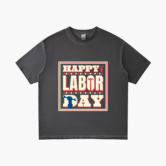 Happy Labor Day Holiday Greetings Gradient T Shirts