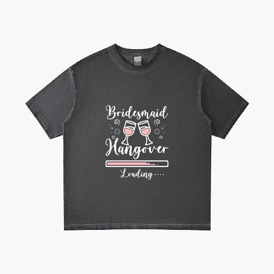 Team Bride Bridesmaid Hangover Loading Gradient T Shirts