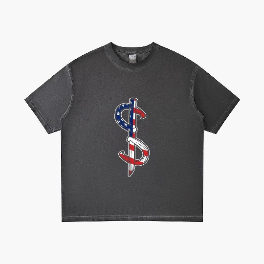 Horseshoe Pitching USA FLag Gradient T Shirts