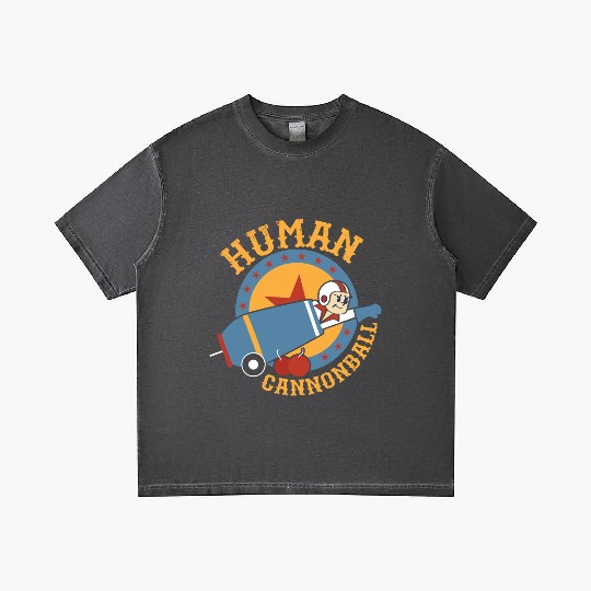 Human Cannonball Theme Party Circus Costume Gradient T Shirts