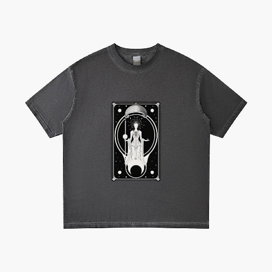 Crescent Moon Tarot Card Astrology Occult Gradient T Shirts