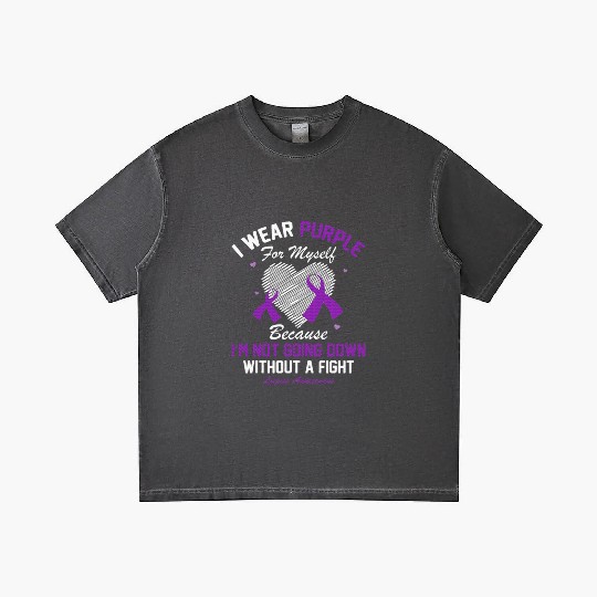 I Wear Purple For Myself Lupus Awareness Heart Gradient T Shirts