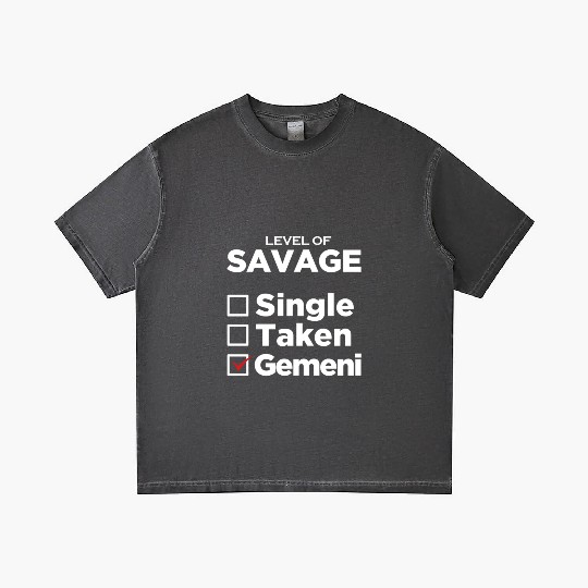 Zodiac Single Taken Gemini Gradient T Shirts