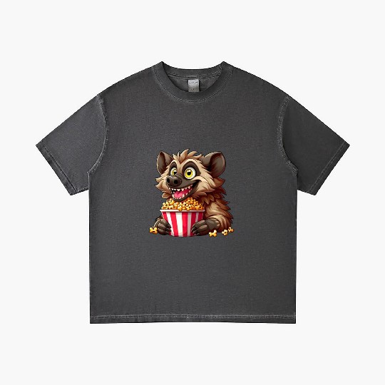 Hyena Predator Popcorn Cinema Night Gradient T Shirts