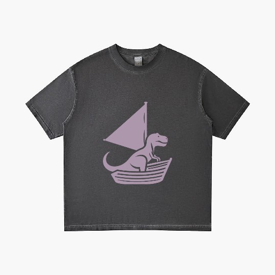 Cool summer sailboat T-Rex silhouette Gradient T Shirts