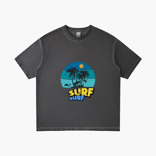 Summer Surf, Surfing , Beach vibes, Summer Gradient T Shirts