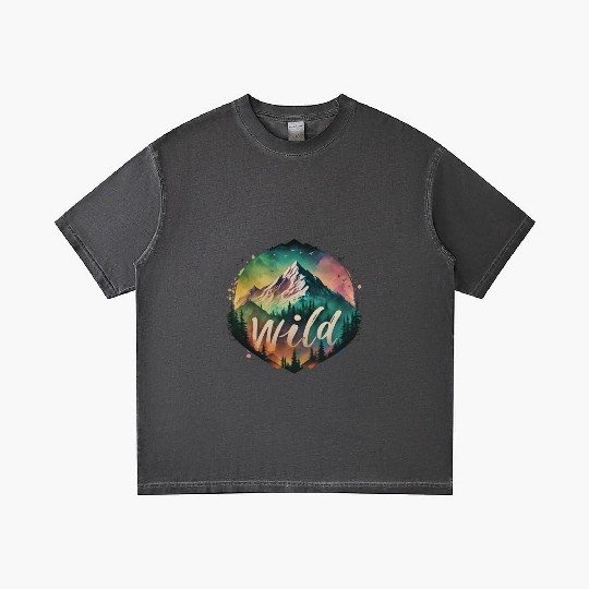 Landscape Mountains Wilderness Gradient T Shirts