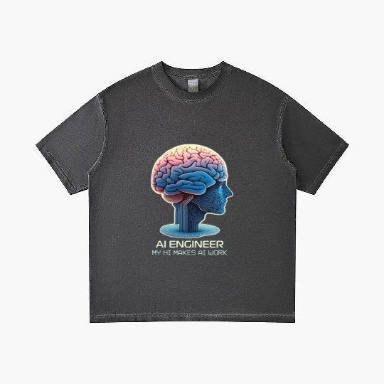 AI Engineer with HI Gradient T Shirts