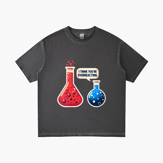 Overreacting-Funny-Science-Chemistry- Gradient T Shirts