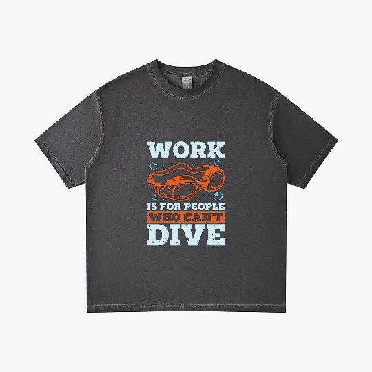 Swimmer Work Is For People Who Can't Dive Swimming Gradient T Shirts