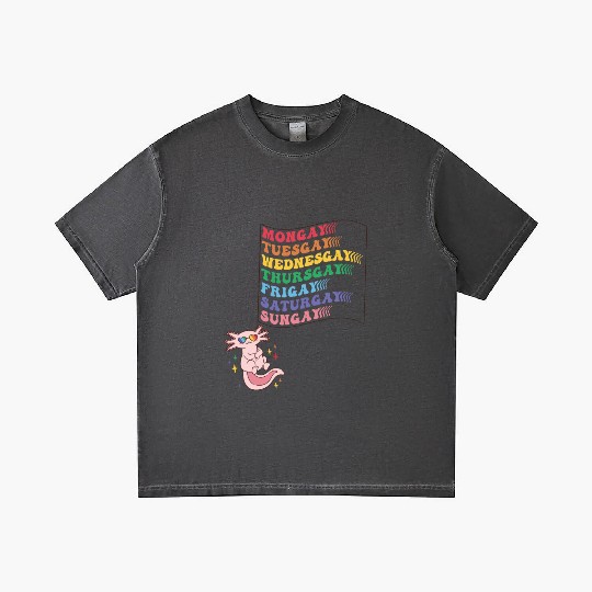 Cute Pride LGBTQ Axolotl - Dare to be Yourself Gradient T Shirts