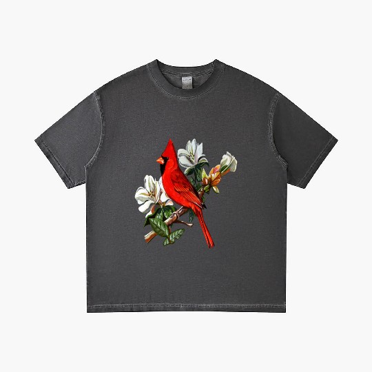 Northern Red Cardinal On A Branch Gradient T Shirts