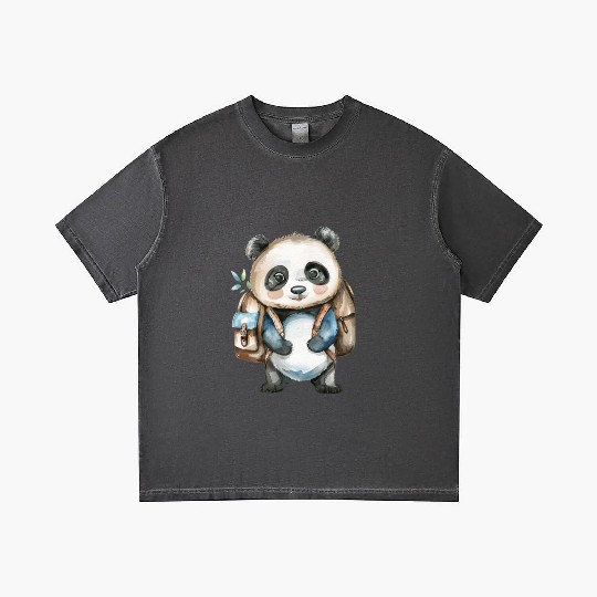 Watercolor Cute School Animals, Back to School Gradient T Shirts