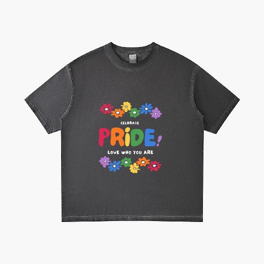 Floral Rainbow Queer Pride: Love Who You Are Gradient T Shirts