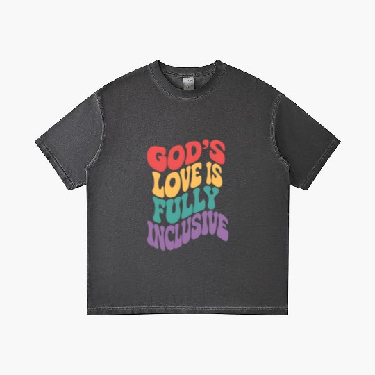 God's Love is Fully Inclusive Christian Jesus LGBT Gradient T Shirts