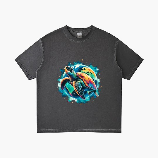 Earth Day Restore Sea Turtle Gradient T Shirts