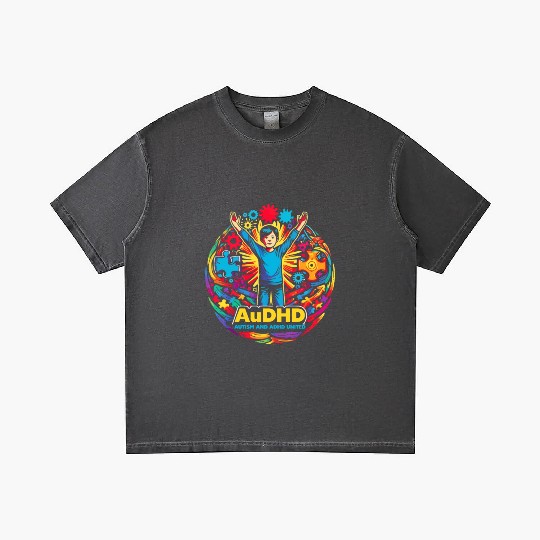 AuDHD Autism ADHD Autistic Spectrum Neurodiversity Gradient T Shirts