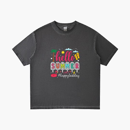 Happy Last Day of School Teacher Gradient T Shirts
