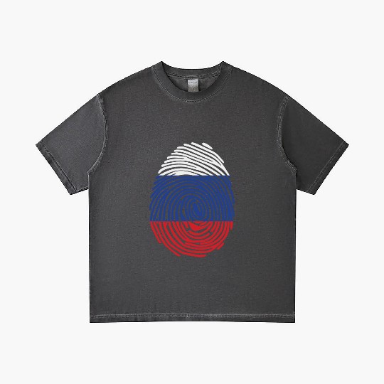 Russian fingerprint flag Gradient T Shirts