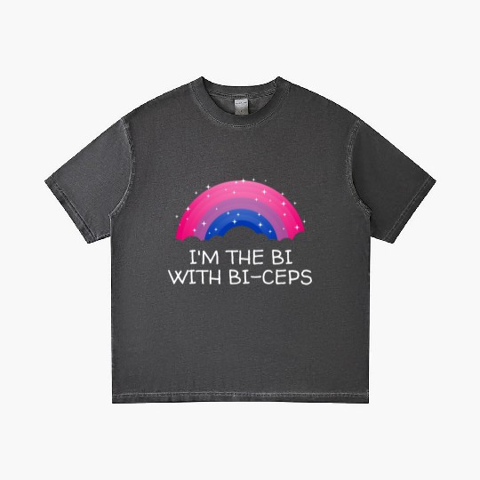 Im the Bi with Biceps Bisexual LGBTQ Bi Pride LGBT Gradient T Shirts