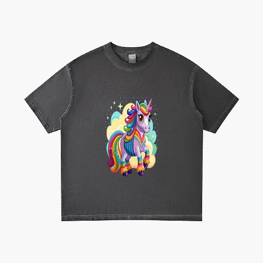 Crochet Rainbow Unicorn Gradient T Shirts