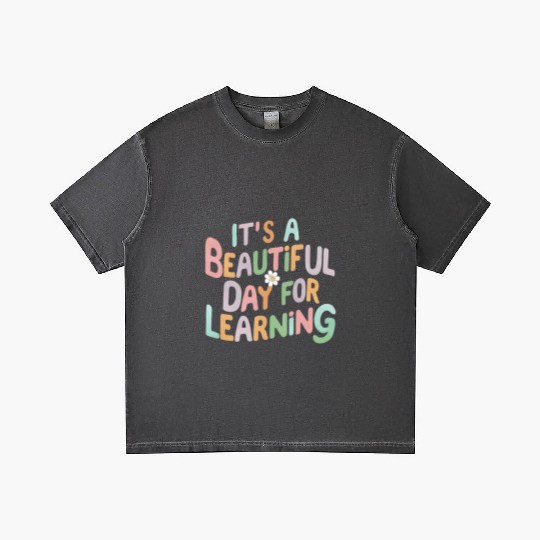 Teacher Life It's a Beautiful Day for Learning Gradient T Shirts
