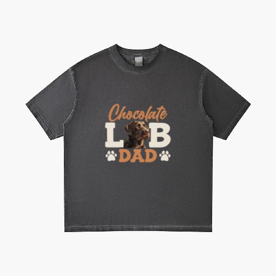 Labrador Owner CHOCOLATE LAB DAD Labrador Dog Gradient T Shirts