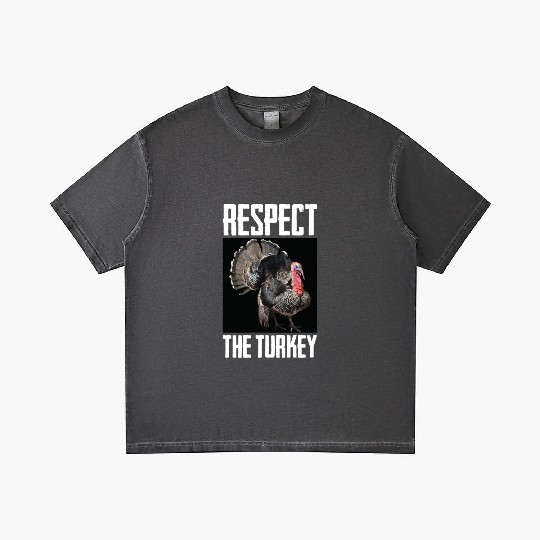 Respect The Turkey Bird Photo Funny Animal Lover Gradient T Shirts