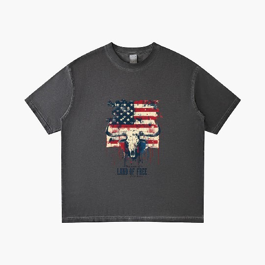 Land of the free because of the brave , 4 July Gradient T Shirts
