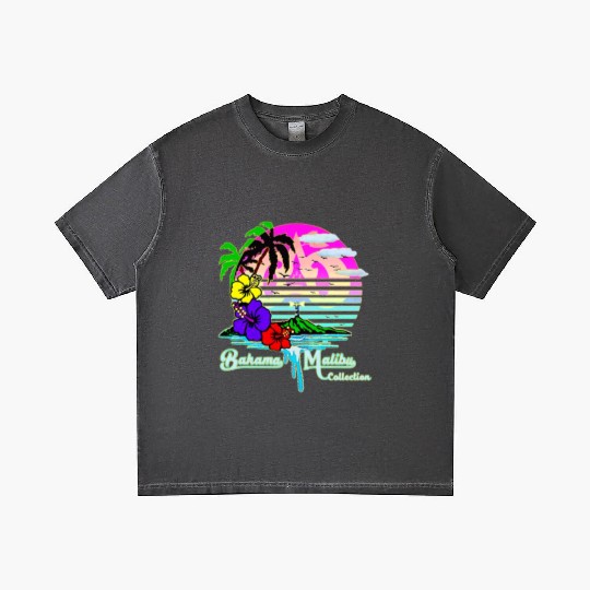 Summer Tropical Paradise Island Vibes Gradient T Shirts