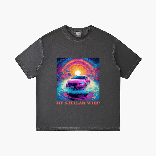 Synthwave Art Futuristic Car Gradient T Shirts