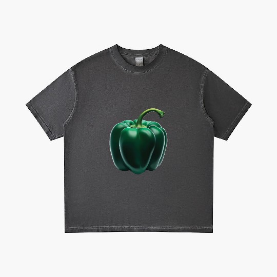 Green Bell Pepper Gradient T Shirts