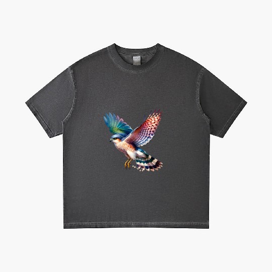 Collared Sparrowhawk in Flight Gradient T Shirts