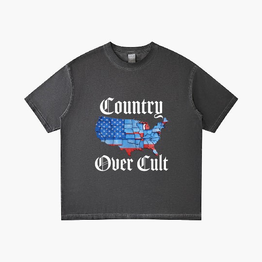 Country Over Cult Gradient T Shirts