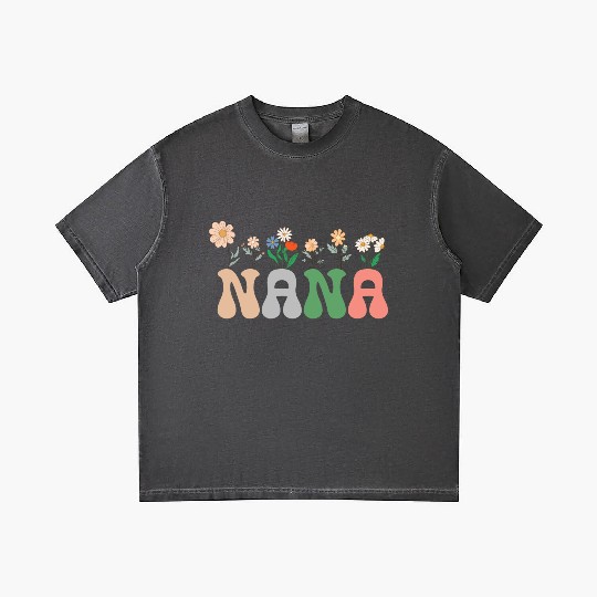 Nana Wildflower Floral Design Cherry Blossom Nana Gradient T Shirts