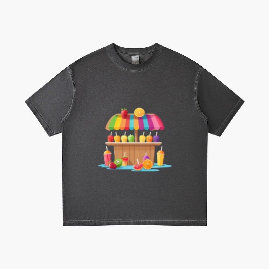 ice cream cart on the beach Gradient T Shirts