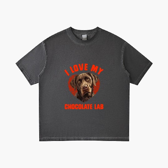 Brown Labrador I LOVE MY CHOCOLATE LAB Owners Gradient T Shirts