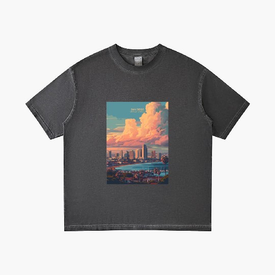 Sunset in San Diego CA Gradient T Shirts