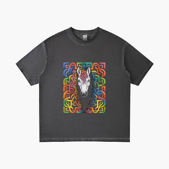 Mandala Animal Colorful Illustration Gradient T Shirts