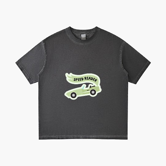 Speed ReaderBookish Racing Car Pastel Green Lemon Gradient T Shirts