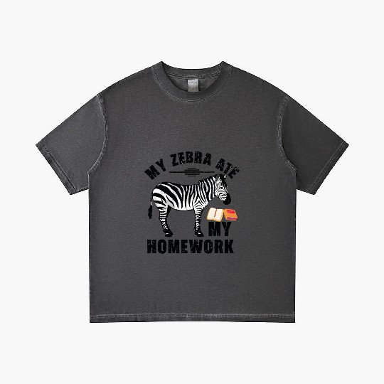 Funny My zebra Ate My Homework Animal Book Lover Gradient T Shirts
