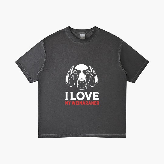 Weimaraner Dog Lover Pet I Love My Weimaraner Gradient T Shirts