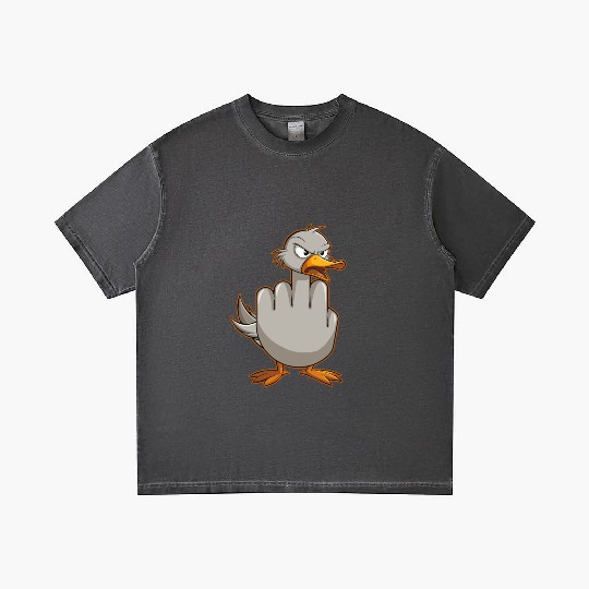 Funny Rude Seagull Outfit Gift for Men and Women Gradient T Shirts