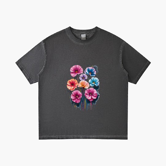 Gradient T Shirts Floral Doux et Léger – Confort et Style