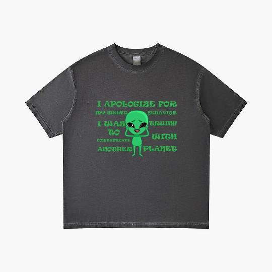Funny Alien Gradient T Shirts With Funny Quote