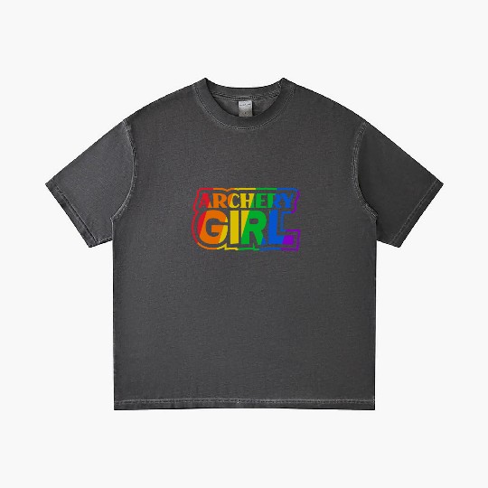 Woman Girl Bow Archery LGBTQ Gradient T Shirts